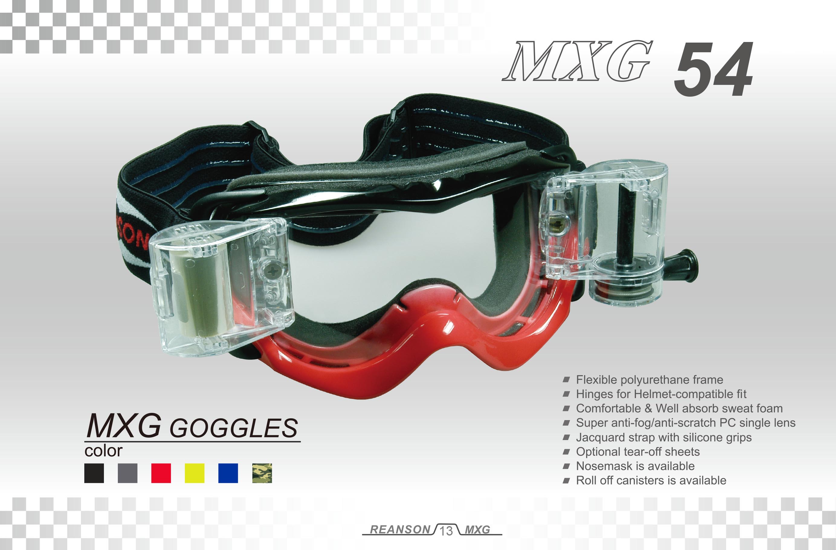 モトクロスレーシングゴーグル発売中-MXG54