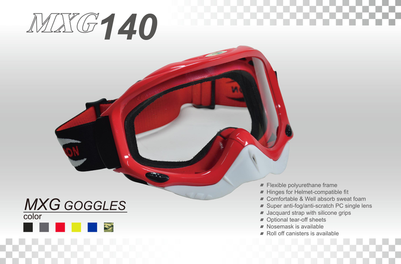 オートバイゴーグルマスク取り外し可能-MXG140