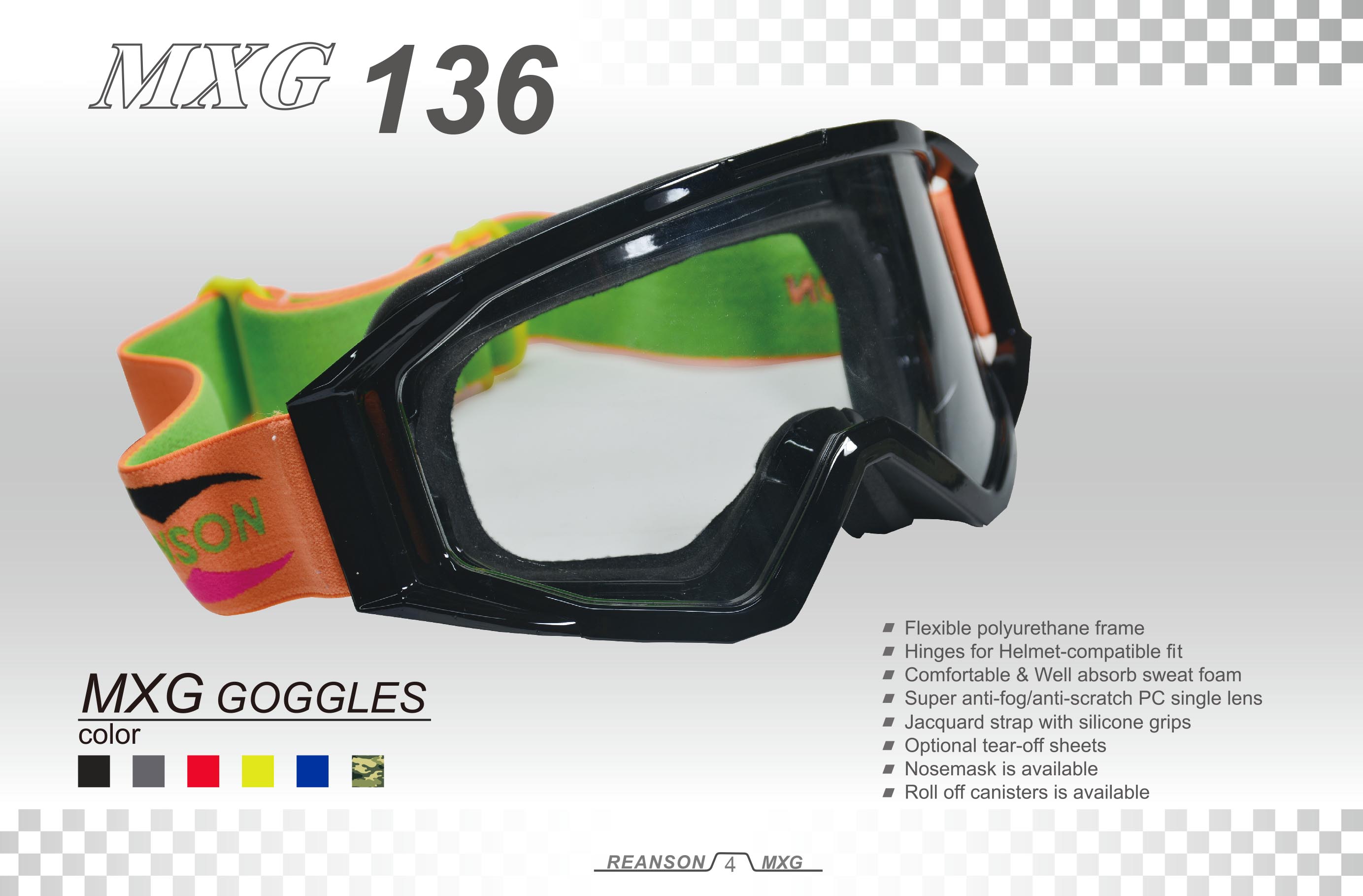 ヴィンテージバイクゴーグル-MXG136
